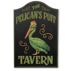 Pelican's Puff Vintage Pub Sign