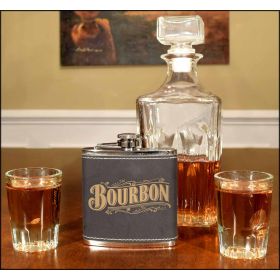 'Bourbon' Leather Flask (FSK_B512)