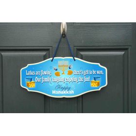 Latkes Are Flowing There's Gelt To Be Won' Holiday Kensington Sign (KEN_102)