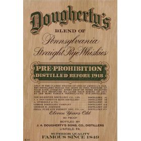 Dougherty's Straight Rye Whiskey Ad Sheet