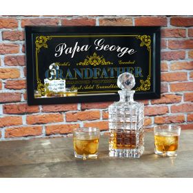 Personalized 'Greatest Grandfather' Decorative Framed Mirror (M4033)