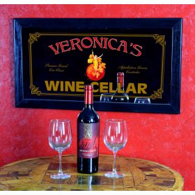 'Wine Cellar' Personalized Bar Mirror (MIR39)