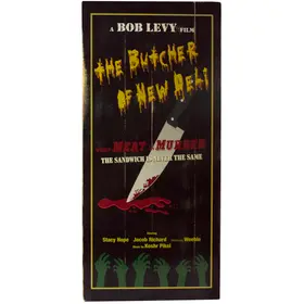 'Butcher of New Deli'  Personalized Plank Sign (MOVP_555)