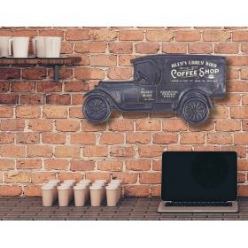 Personalized Coffee Shop Model T Truck Sign