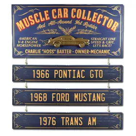 Muscle Car Collector Sign (OC87)