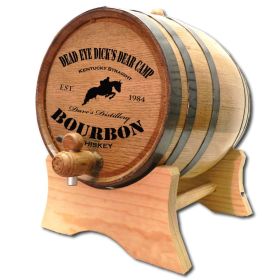 'Kentucky Bourbon' Personalized Oak Barrel (B01)