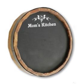 'Mom's Kitchen' Chalkboard Quarter Barrel Sign