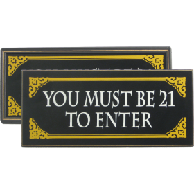 YOU MUST BE 21 TO ENTER (DSB2735)