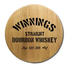 'Distillery' Personalized  Barrel Head Sign (BHv20)
