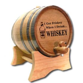 'Frisky for Whiskey' Oak Barrel (B181)