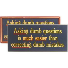 Asking dumb questions... (DSB1530)