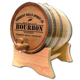 'Derby Bourbon' Personalized Oak Barrel (B441)