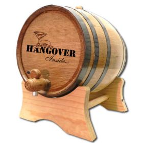'Hangover Inside' Oak Barrel (B178)