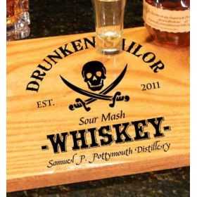'Pirate Whiskey' Personalized Bistro Tray (B425)