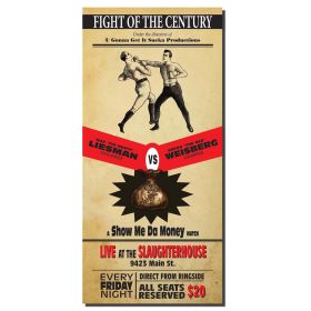 Personalized Boxing Vaudeville Sign