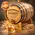 Best selling personalized mini oak bourbon barrel pouring aged whiskey into glass