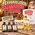 Personalized Moonshine Magic DIY moonshine making kit featuring a custom ceramic jug engraved with Johnny's Fire Water, Apple Pie, Cherry, and Peach flavor essence packets, branded gift box, and whiskey glass in a rustic home bar setting.