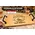 Personalized oak barrel head bourbon serving tray showing custom name engraving, Stevenson bourbon design, horse illustration, and black wrought iron handles.