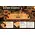 Personalized oak barrel head whiskey serving tray measuring 21 inches long by 11 inches wide, featuring heavy-duty black wrought iron handles, custom engraving, and durable solid oak construction.