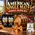 American Single Malt Whiskey barrel aging kit with oak barrel pouring whiskey into glass, essence, and gift set presentation.