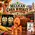 Mexican Corn Whiskey barrel aging kit with American oak barrel, whiskey essence packets, glass of whiskey on ice and cultural heritage backdrop