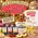 Personalized Moonshine Magic DIY moonshine making kit featuring a custom ceramic jug with Johnny Smith's XXX Moonshine design, Apple Pie, Cherry, and Peach flavor essence packets, branded gift box, and whiskey cocktail in a rustic setting.