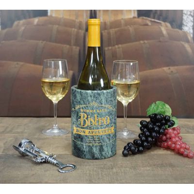 Personalized Bistro Marble Wine Chiller