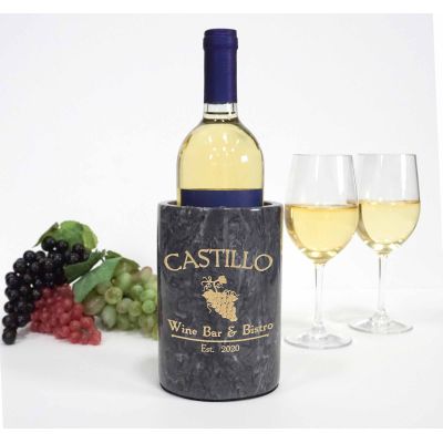 Personalized Wine Grapes Marble Wine Chiller
