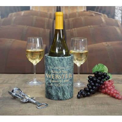 Personalized Wedding Marble Wine Chiller