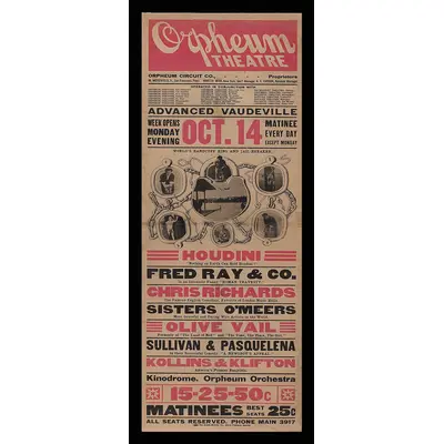 Houdini - Orpheum Theatre