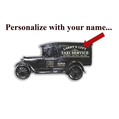 Personalized Taxi Service Model T Truck Sign