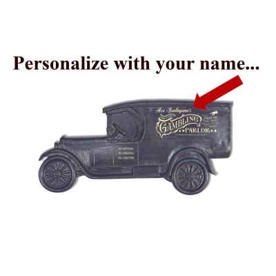 Personalized Gambling Parlor Model T Truck Sign