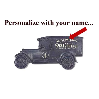 Personalized Pest Control Model T Truck Sign