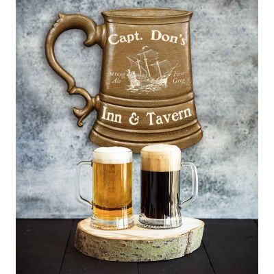 Personalized Nautical Inn & Tavern Tankard Sign