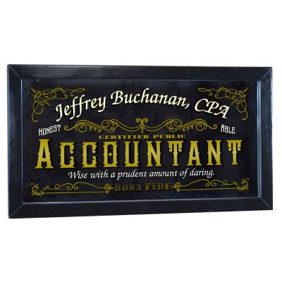 Personalized 'Accountant' Decorative Framed Mirror (M4001)
