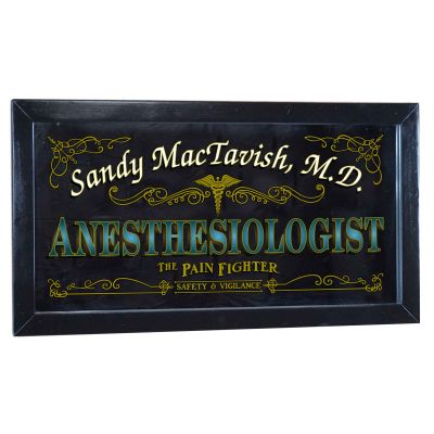 Personalized 'Anesthesiologist' Decorative Framed Mirror (M4002)
