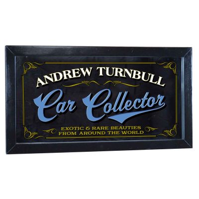 Personalized Car Collector Decorative Framed Mirror (M4004)