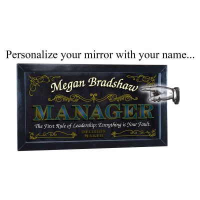 Personalized 'Manager' Decorative Framed Mirror (M4011)