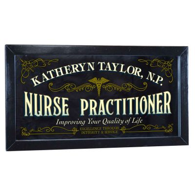 Personalized 'Nurse Practitioner' Decorative Framed Mirror (M4012)