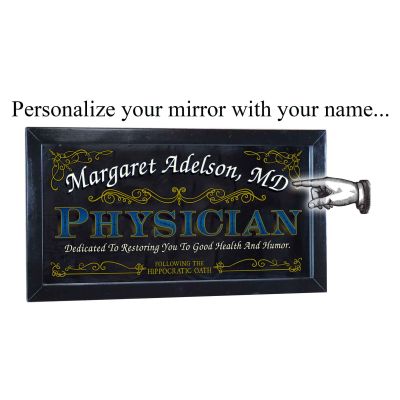 Personalized 'Physician' Decorative Framed Mirror (M4017)
