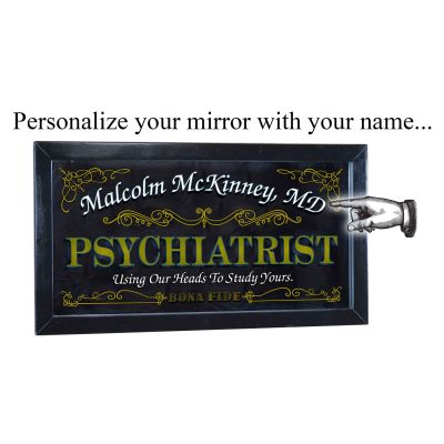 Personalized 'Psychiatrist' Decorative Framed Mirror (M4019)