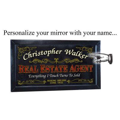 Personalized 'Real Estate Agent' Decorative Framed Mirror (M4020)
