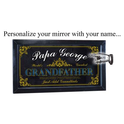 Personalized 'Greatest Grandfather' Decorative Framed Mirror (M4033)