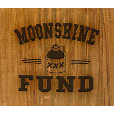 'Moonshine Fund' Mini Oak Barrel Bank (PB101)