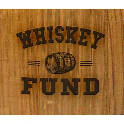 'Whiskey Fund' Mini Oak Barrel Bank (PB102)