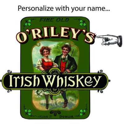 Personalized "Irish Whiskey" Quarter Barrel Clock (B808)