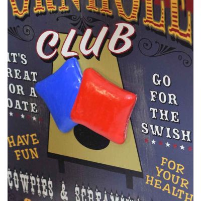 'Corn Hole Club'  Personalized Plank Sign (7087)