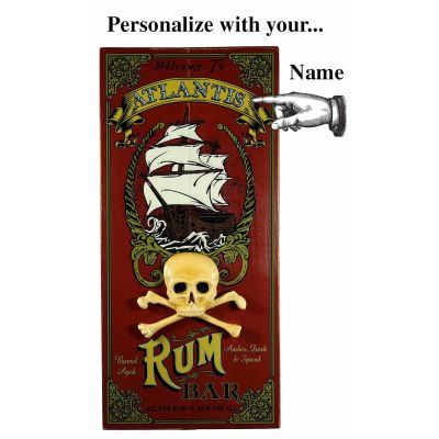 Rum Bar Plank Sign (7093)