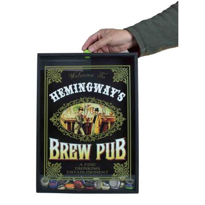 Personalized 'Brew Pub' Beer Cap Catcher (B570)