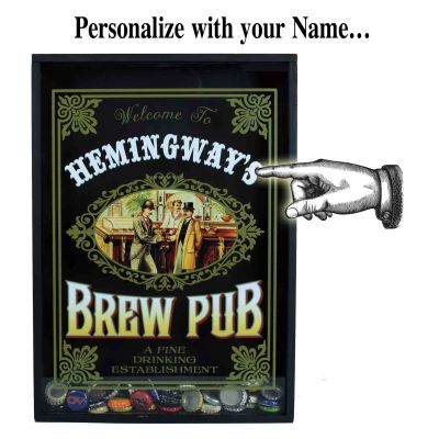 Personalized 'Brew Pub' Beer Cap Catcher (B570)